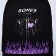 Bones Textile School Bones, 46x30x10 cm, vertical pocket, black color
