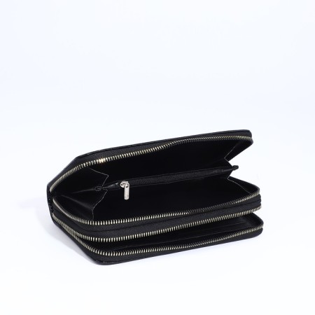 Women's wallet on lightning, black color-4