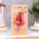 Candle in the Cake "Fine", number "4", red metallic, 6.5 cm