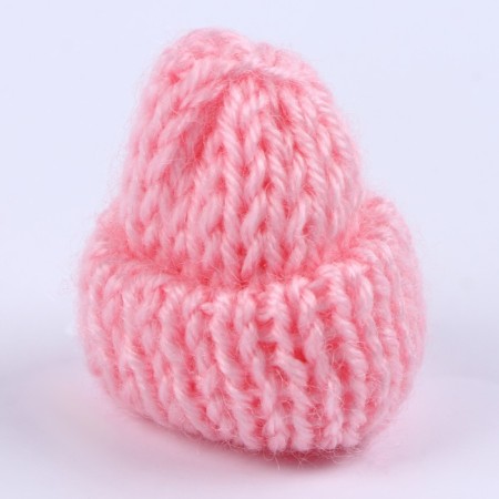 Knitted hat knitted, set 10 pcs., Pink color-2