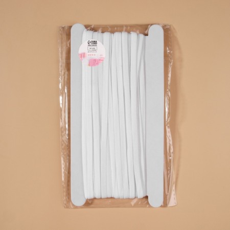 Glass to strengthen lace, 5 mm, 10 ± 0.5 m, white color-3