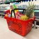Basket plastic basket, 20 l, 2 plastic handles, red color