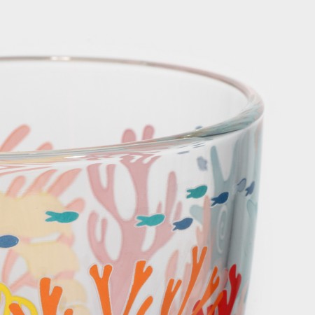 Low glass glass "Corals", 250 ml-2