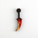 Wooden weapons, children's souvenir "four elements", Krambit - shuriken, 12 x 3.2 x 2.4 cm