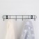 The hanger wall -mounted on 6 hooks "Light", 34 × 5.5 × 3 cm, black color