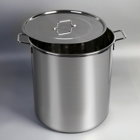 Boiler "General catering", 70 l, d = 45 cm, h = 48 cm, capsule bottom, welded, rugged handles, with a heat distribution layer-1