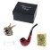 Gift set 3 in 1 "male": a glass-cut 30 ml, tube, lighter