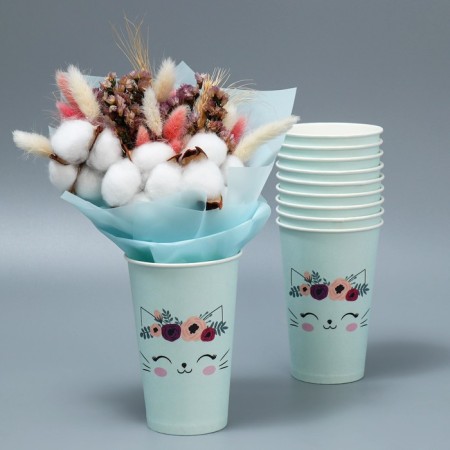 A glass for flowers "Kotik", 350 ml-3