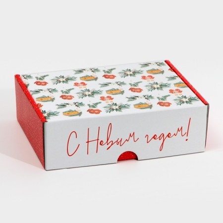 Folding box "Hugge", 30.7 x 22 x 9.5 cm, New Year-2