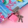 Gift set: notebook on a lock, stickers and pen - fluffy, princesses