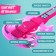Toy musical guitar "Play and sing", with a microphone, sound effects, pink color