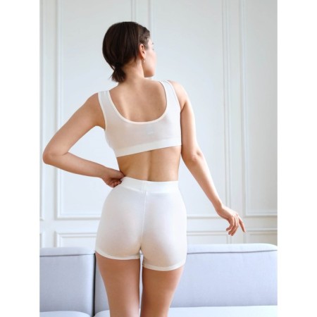 TOP female supporting on the wide straps of Mirey, size 52, milk color-1