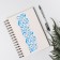 Stencil of border plastic "Fairytale flowers" 40x12 cm