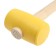 Kiyanka scrap, wooden handle, yellow rubber, 55 mm, 400 g