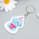 EVA keychain "Elephant with heart" 3.8x6 cm