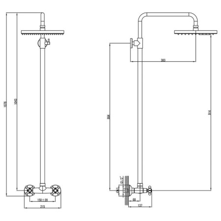 Lemark Standard LM2160C shower mixer-1