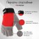 Gloves sports onlytop, p. L, red color