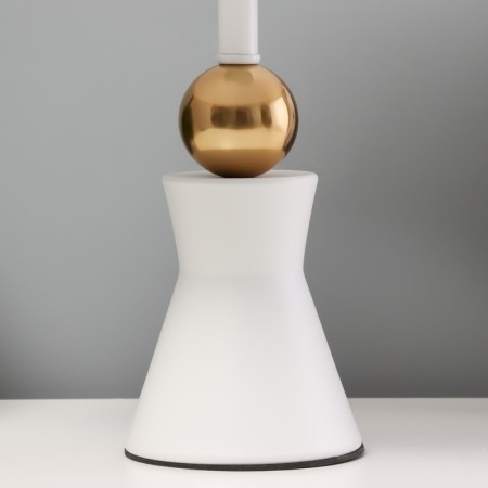 Ansi table lamp E27 40W white-gold 23x23x40 cm-3