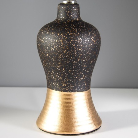 Gino table lamp E14 40W Black-gold 22x22x30 cm Risalux-3