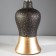 Gino table lamp E14 40W Black-gold 22x22x30 cm Risalux