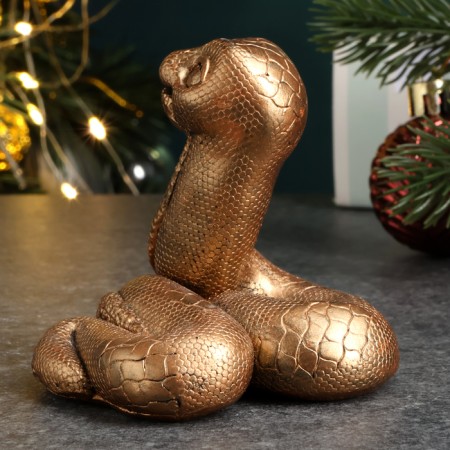 Figure "Snake Dasha" bronze, 5x6x4cm-2