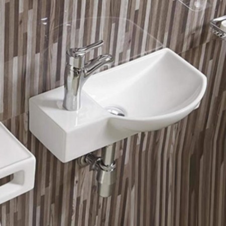 Comforty 7947br shell, right, suspended, white color