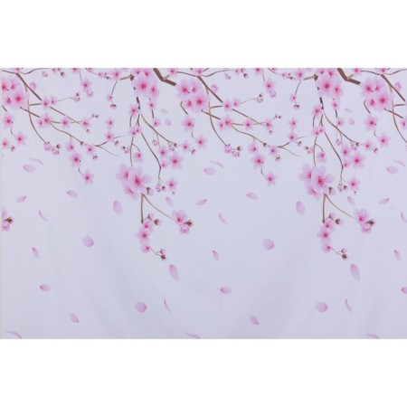 Sakura bathroom curtains, 180 × 200 cm-1