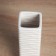 VAZ Coramics Table "Thiago" waves, 18x5.5 cm, white
