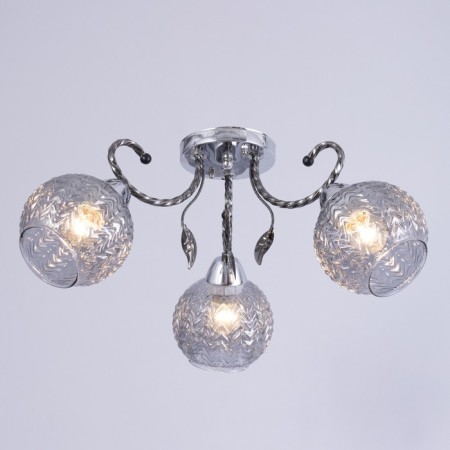 Teresa chandelier 3x40W e27 chrome, black chrome 55x55x21cm-1