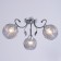 Teresa chandelier 3x40W e27 chrome, black chrome 55x55x21cm