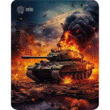 Cactus Burning Tank Computer Mouse, Game, 300*250*3mm, Fig. 