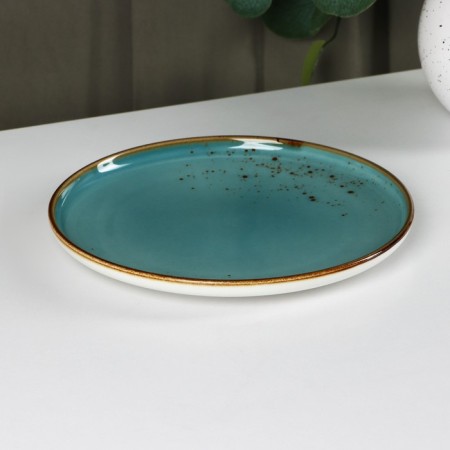 Porcelain dining porcelain Magistro "Cerera", D = 20.3 cm, blue color-1