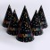 Paper cap “stuffed”, black, in a set of 6 pcs