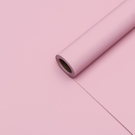 Flower film tinted, matte, pink with gray, 0.5 x 10 m ± 1 cm, 65 μm-1