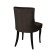 Verona chair, support of the wenge array, velor fabric, chocolate color