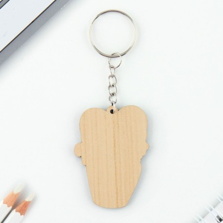 Key keychain "Wooden" Aries ", girl, 4.5 x 6 cm-3