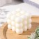 Figure Aromatic candle "Babb cube", 5.5x6 cm, coconut