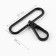 Metal carbine, 49 x 57 mm / 50 x 3.5 mm, 5 pcs, black matte color