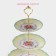 Ceramic 3-tier shade “Flower waltz”, D = 15.5/17/23 cm ㅤ