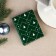 New Year. Ceramic stand for a tea bag “Miracles Time”, 6.5 x 6.8 cm, white color