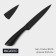 Universal kitchen knife Magistro Vantablack, blade length 12.7 cm, black color