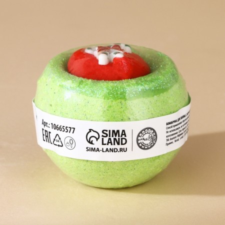 New Year. A bomb for a bath with a toy, 140 g, mix-10