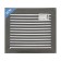Ventilation grate Zein luxury RM3030Z, 300 x 300 mm, with a grid, metal, gold