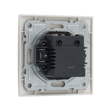 Socket with USB-A + usb-C connectors, 2.1 A, 5V, TOT ELEAGANT, hidden, white-3
