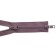 Tractor Lightning T10 (6 mm), two locks, length 70 cm, dusty dark rose