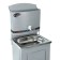 Tundra washbasin, without euns, stainless sink, 17 l, color Aquamix