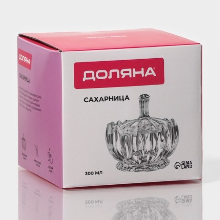 Glass Sugar Glass Lubava, 250 ml, 10 × 10.5 cm-6
