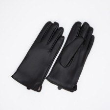 Female gloves, size 8.5, with insulation, black color