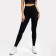 Female leggings, black color, size 46 (m)