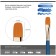 Brush Art Synthetics Gamma "Gallery", flatovalnaya No. 12, short handle 303012